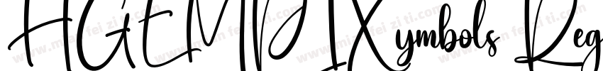 HGEMPIXymbols Regular字体转换